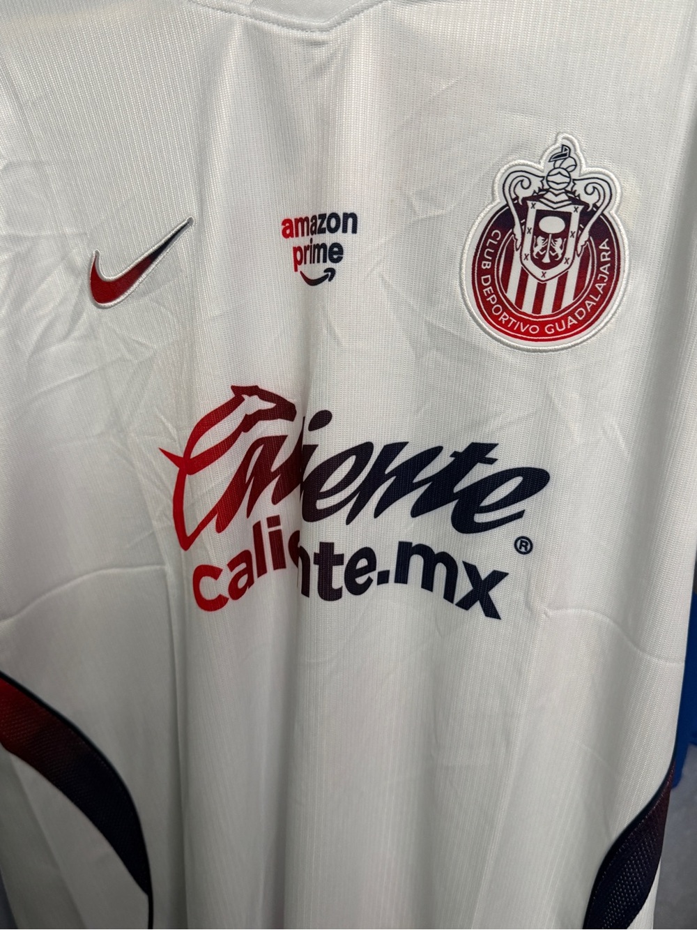 Nike Men’s White Red Navy Club Deportivo Guadalajara Jersey